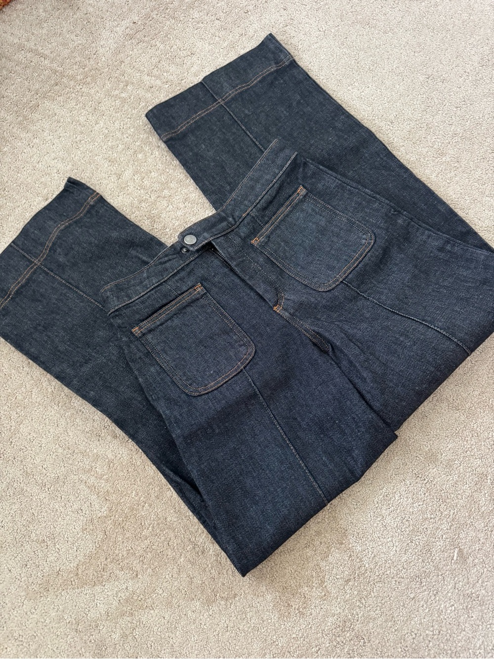 soeur Dark Indigo Straight-Leg Jeans
